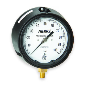 Trerice 4 1/2" 450B, 1/4" LM - Liquid Fillable Process Gauge
